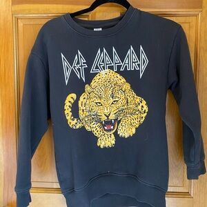 Def Leppard Black Graphic Sweatshirt Youth
